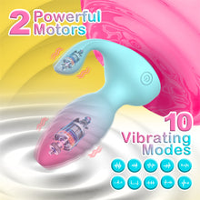 Load image into Gallery viewer, 2 in 1 Diamond Anal Plug Wearable Vestibular Remote Control Anal Vibrator