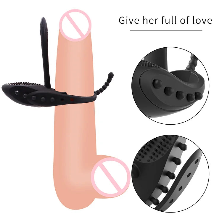 Wireless Remote Male Penis Rings Delay Ejaculation Ring Penis Vibrating Cock Ring