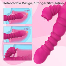 Load image into Gallery viewer, Thrusting Rabbit Vibrator for Tongue Licking Rotating Dildo with 7 Vibration and 3 Telescopic Modes, Bunny Personal Sex Toys for Women Couples