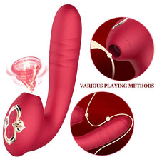 Load image into Gallery viewer, Sucking Vibration Telescopic Vibrator Female Erotic Masturbation Device Adult Products