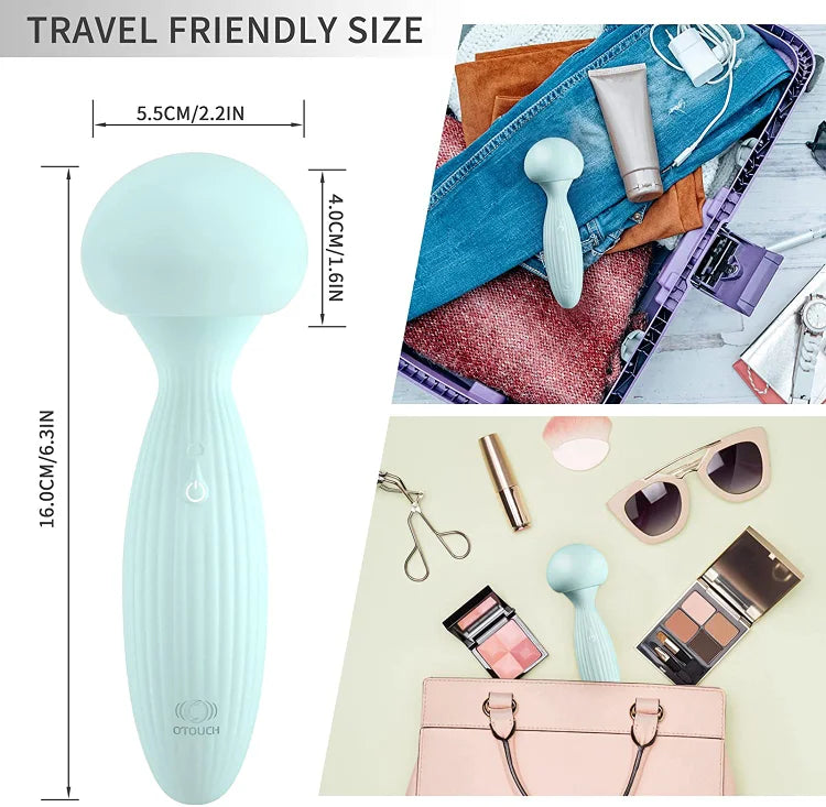 Mushroom Charging Vibrator Female Masturbation Double Headed