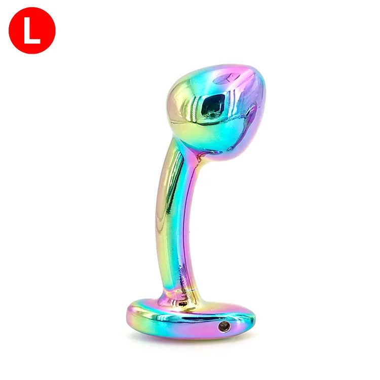 Colorful Anal Plug Metal Butt Plug Stainless Steel Anal Plug