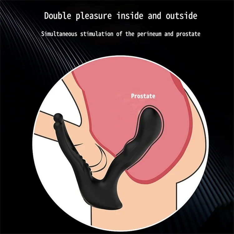 Prostate Massager Rotating Anal Vibrator Male Masturbator Butt Plug Vibrators