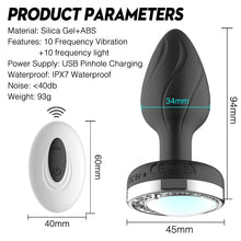 Load image into Gallery viewer, Remote Control Luminous Vibrating Anal Plug, Ten Frequency And Ten Color Switching, Out Anal Plug, Sex Toys For Men And Women, Foreign Trade Boom