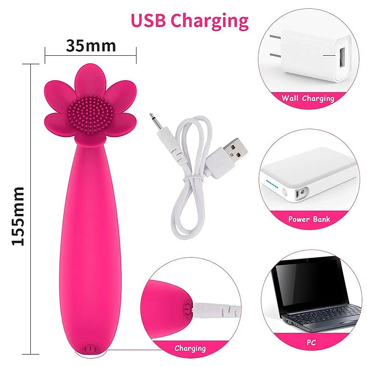 Rose Flower Clitoral Vibrator