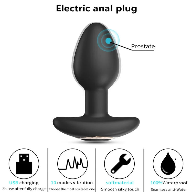 Wireless Remote Anal Plug Dildos Vibrator Prostate Massager Vaginal Stimulator