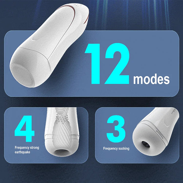 Male Masturbation Smart Clip Suction Aircraft Cup Sex Products