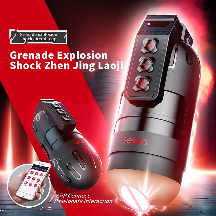 Leten Grenade App Remote Control Vibration Masturbation Cup