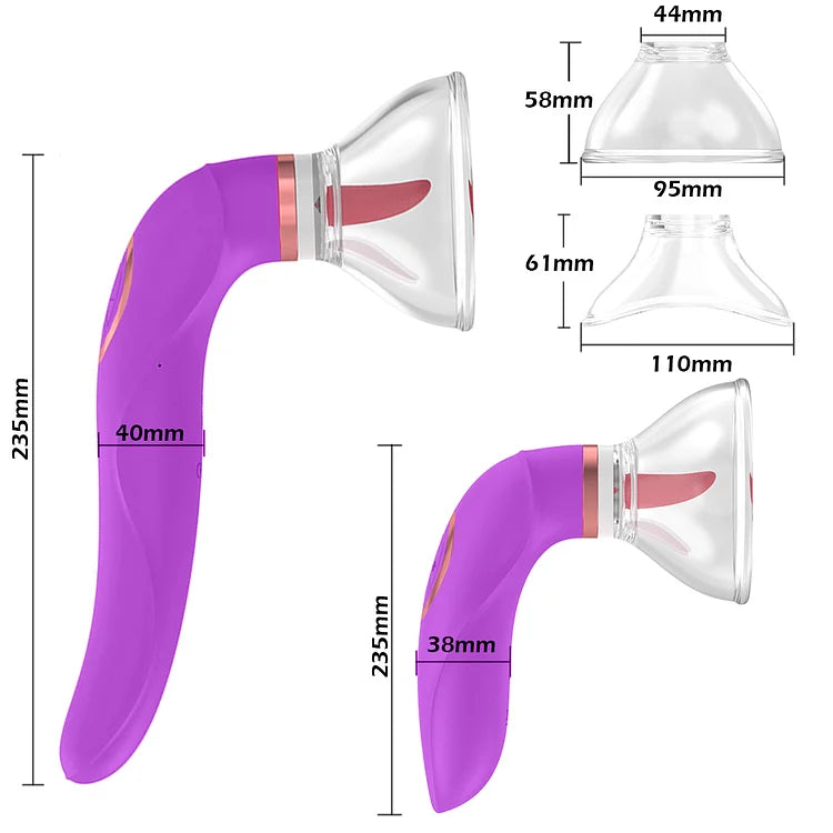 Female Clitoral Sucking Tongue Vibrator