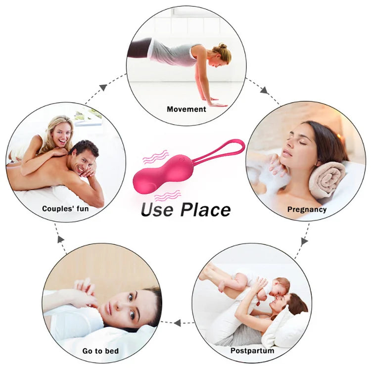 Vibrating Eggs Vaginal Tighten Exercise Kegel balls G Spot Vibrators  Clitoris Stimulation for Women