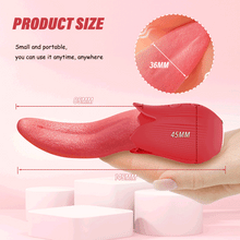 Load image into Gallery viewer, Upgraded Rose - 20 Frequency Tongue Licking Vibrator