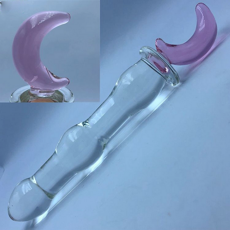 Sex Toy Appliance Stick Adult Female Sex Toy Glass Loving Cat Crescent Five-star Penis Anal Plug