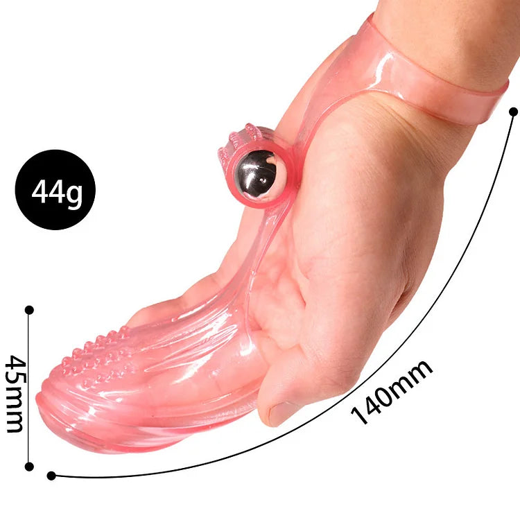 Finger Vibrating Sleeve Sex Toy For Adults