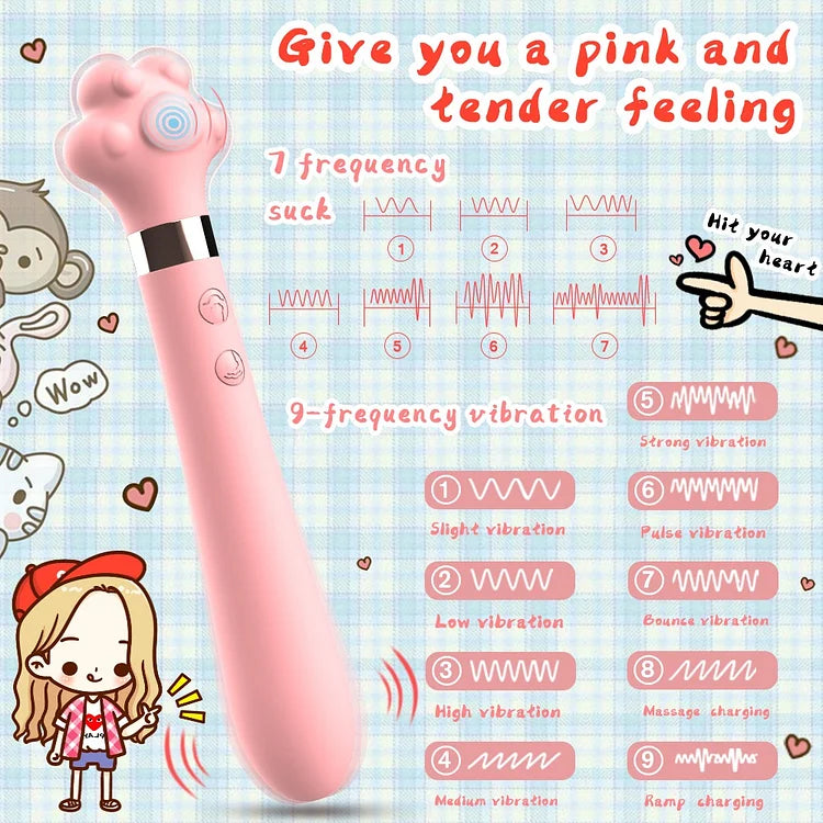 Cat Claw Dual Vibrator Magic Wand Massager