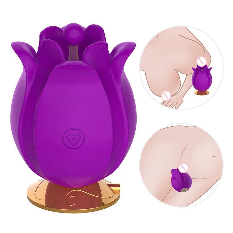 Rose Shape Vagina Vibrator For Women Clitoris Stimulation