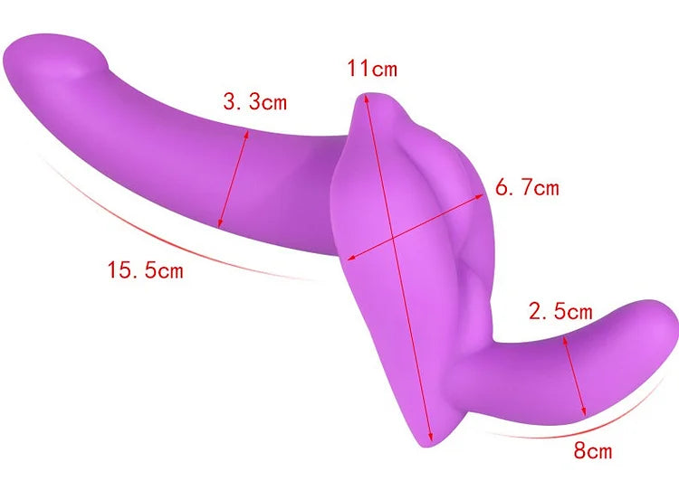 Wearable Double-ended Penis Sex Toy For Lesbian