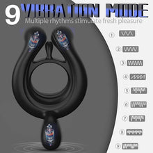 Load image into Gallery viewer, Vibrator Cock Ring Penis Cock Ring Delay Ejaculation Erection Ring For Men