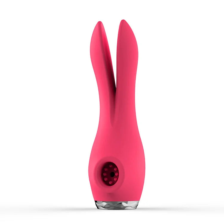 Honey Tongue Tracking Rabbit Ear Shock-absorbing Heating Rod Female Sucking Vibration Masturbation Device Adult Products