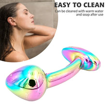 Load image into Gallery viewer, Colorful Anal Plug Metal Butt Plug Stainless Steel Anal Plug