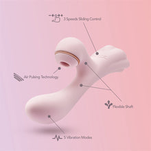 Load image into Gallery viewer, Fush Pea Princess - 2-in-1 Suction Pulse Clitoral Stimulator Vibrator