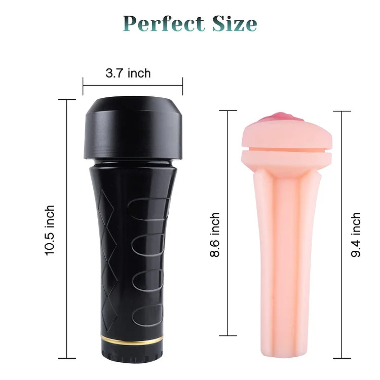 Male Masturbators Cup  Realistic Textured Pocket Vagina Pussy Masturbation Stroker