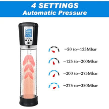 Load image into Gallery viewer, Electric Penis Vacuum Pump with 4 Suction Intensities Rechargeable