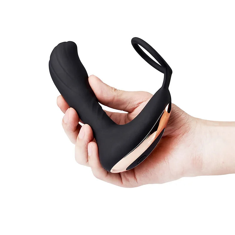 Vibrating Prostate Massager Anal Vibrator with Cock Ring & Remote