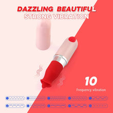 Load image into Gallery viewer, Tongue Lipstick Vibrating Stick Charging Women&#39;s Masturbation Device Carrying G-point Stick