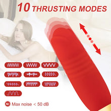 Load image into Gallery viewer, Thrusting And Sucking Rose Vibrator