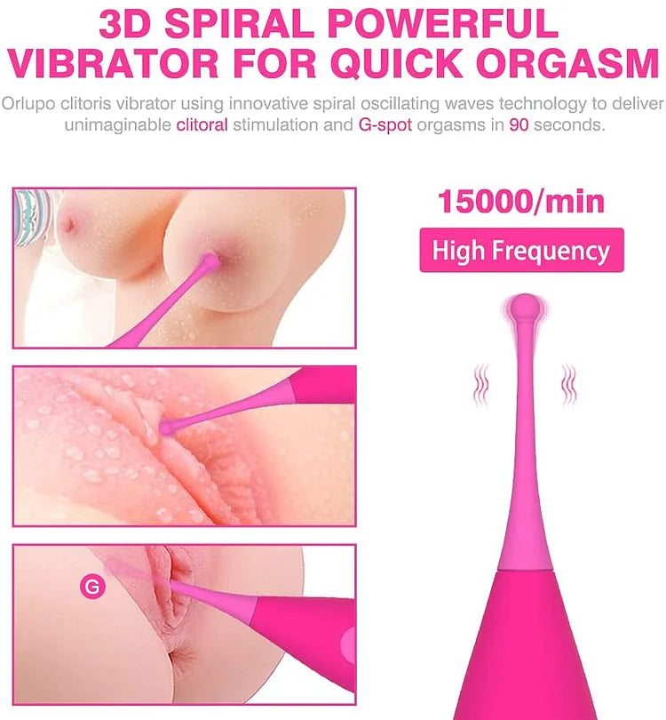 2 in 1 High Frequency Clitoral Sucking Vibrator, Clit Sucker for Clitoris Nipple Stimulation G spot Clitoral Vibrator with Whirling Vibration