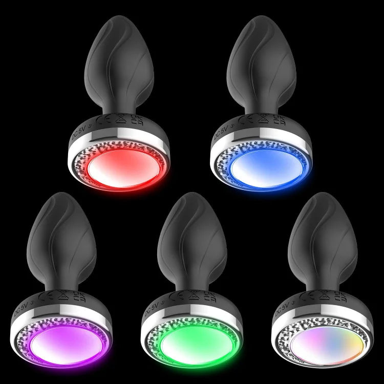 Glow In The Dark Wireless Remote Control Anal Plug Vibrator Masturbation Silicone Luminous Anal Plug Female Masturbator Aliexpress Amazon