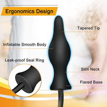 Load image into Gallery viewer, Silicone Expand Inflatable Anal Plug - Body-Safe Medical Grade Waterproof Butt Sex Toy