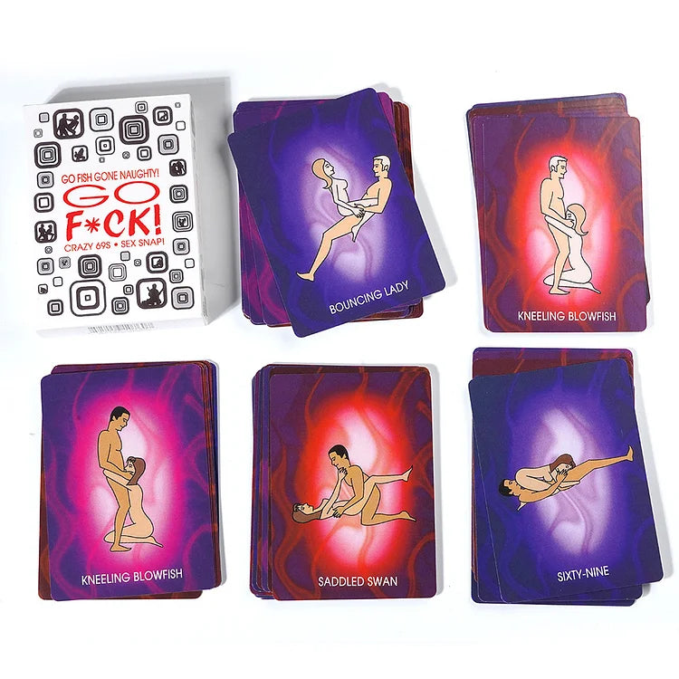 Go Fuck Sex Couple Bedroom Game Cards