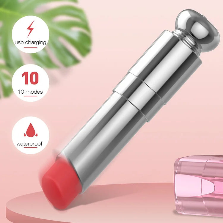 Lippy 1.0 - Lipstick With Egg Skipping Women's Vibrator