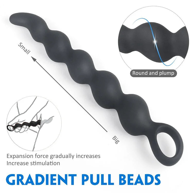 Silicone Anal Beads Prostate Massager Anus Backyard Beads Butt Plug