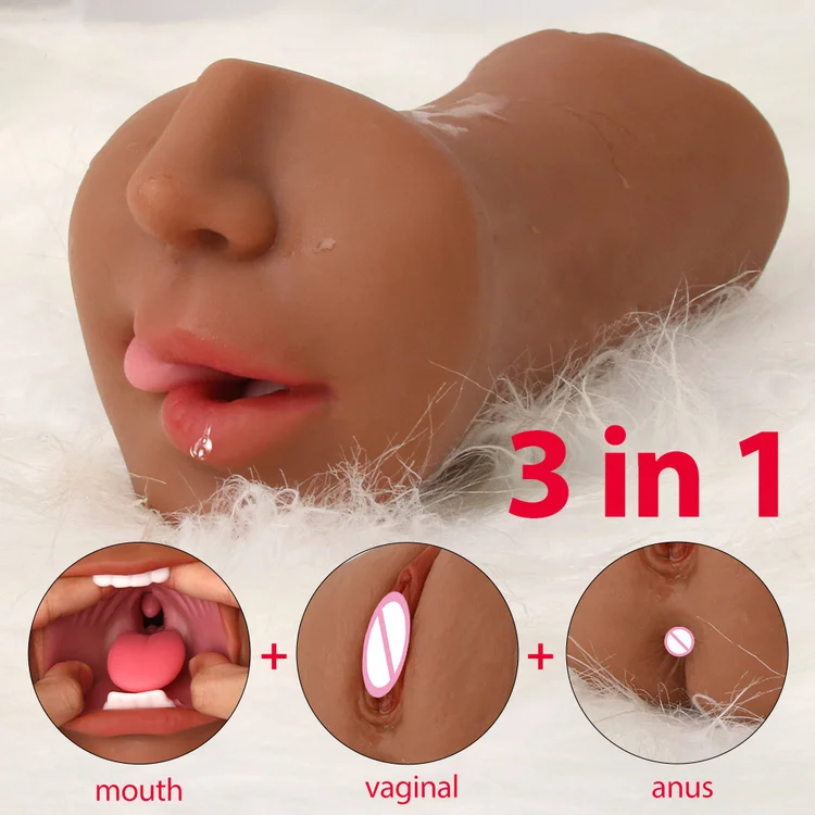 3 In 1 Male Masturbator Oral Vagina Anus