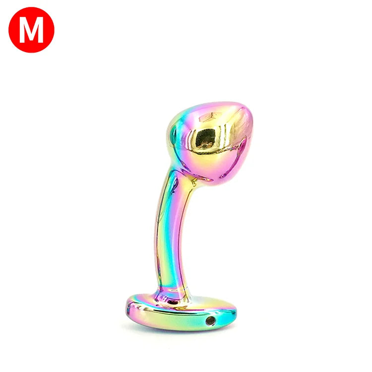 Colorful Anal Plug Metal Butt Plug Stainless Steel Anal Plug