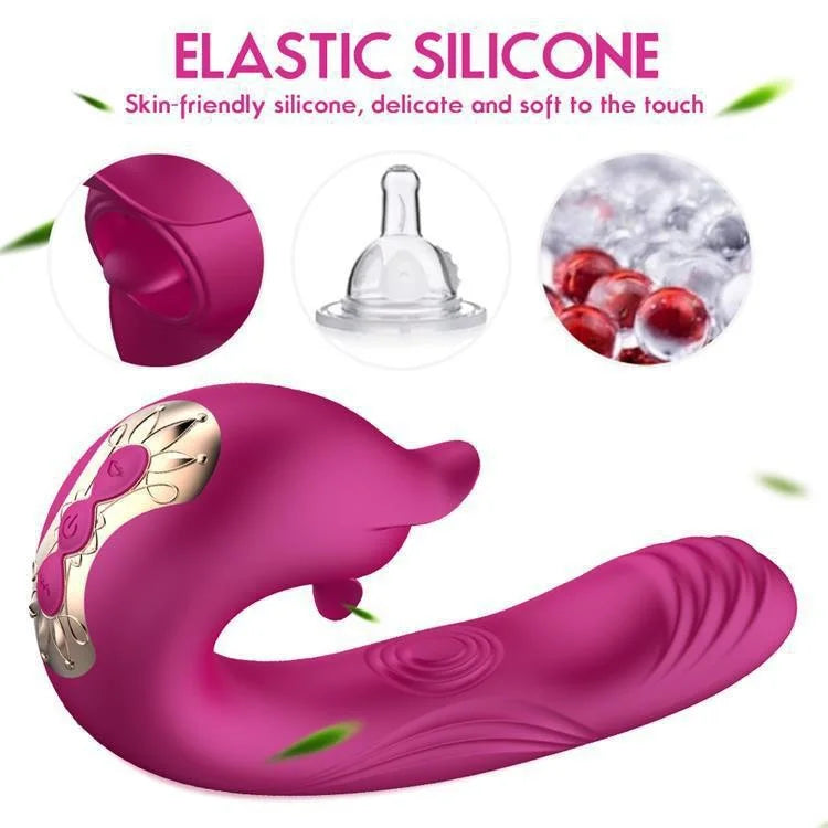 Devil Flower Sex Toys Sucking Dildo Vibrator For Women