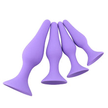 Load image into Gallery viewer, 4PCS Anal Plug Set Medical Silicone Sensuality Anal Toys