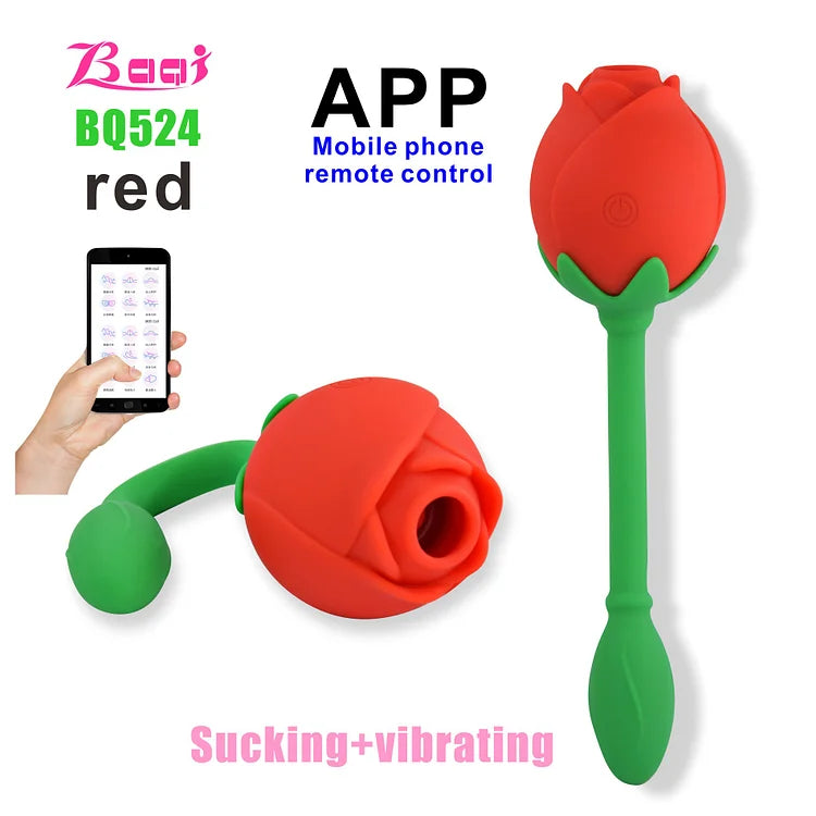 Rose Wireless Remote Control App Vibrating Egg