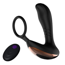 Load image into Gallery viewer, Vibrating Prostate Massager Anal Vibrator with Cock Ring &amp; Remote