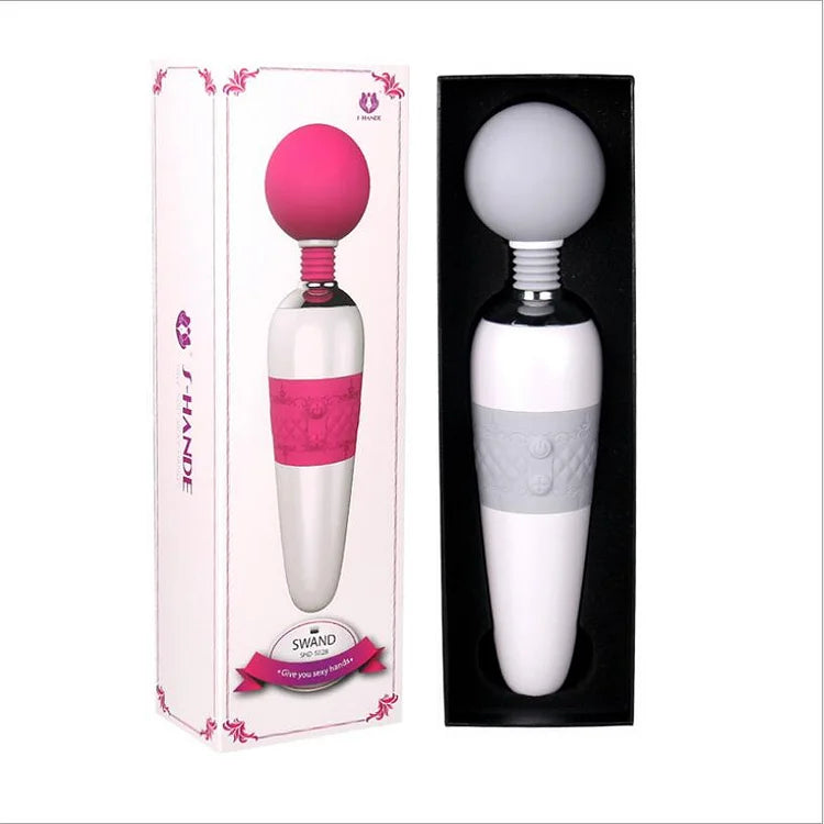 Large Round Head Swand Female Vibration Massager Fun Charging Av Stick Adult Supplies Wholesale